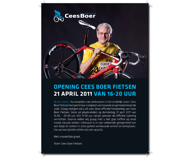 uitnodiging Cees Boer fietsen