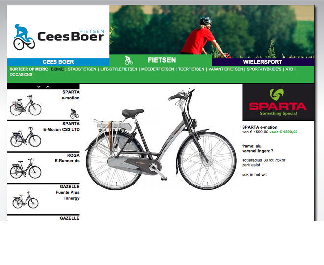 Cees Boer fietsen website