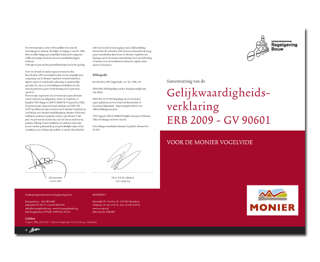 ERB Gelijkwaardigheidsverklaring en samenvatting Vogelvide