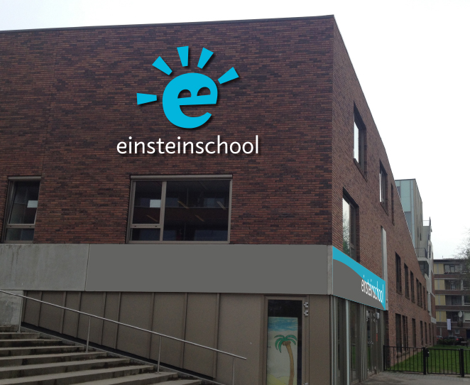 Einsteinschool belettering