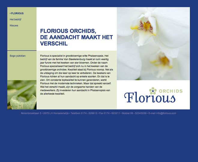 Florious orchids website