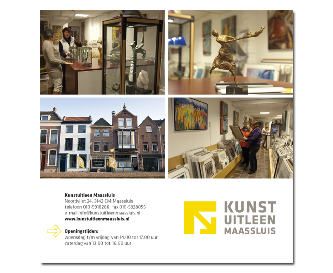 KunstUitleen Maassluis flyer