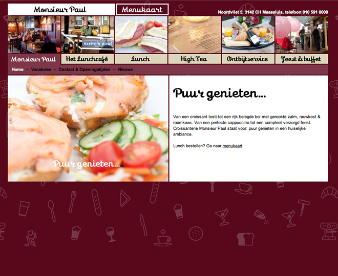 monsieur Paul lunchcafe website