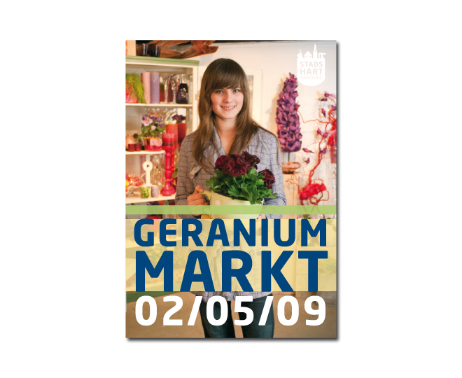 poster Stadshart Maassluis Geraniummarkt