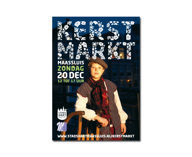 poster Stadshart Maassluis Kerstmarkt