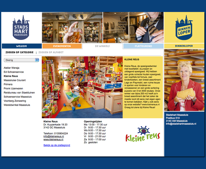 website Stadshart Maassluis