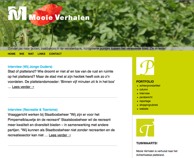 website wordpress Mooie Verhalen